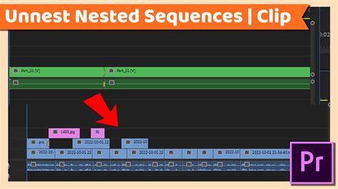 is it dangerous to unnest a nested clip in normal timeline or complex timeline You can unnest by simply double clicking on the nest in the timeline. . How to unnest in premiere pro